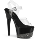 Sandales Pleaser ADORE-708-3 plateforme strass transparentes.