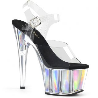 Sandales Pleaser ADORE-708HGI plateforme hologramme futuriste.