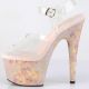 ADORE-708MB sandale artistique plateforme marbrée.