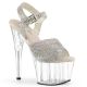Sandale Pleaser Adore 708N-RS strass entièrement embelli talon 17.8cm plateforme