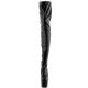 Botte cuissarde ADORE-4000 talon 7 pouces Noir Mat pour Pole Dance