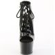 Bottine Pleaser ADORE-700-20 Noir Vernis talon 7 pouces pour Pole Dance