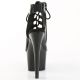 Bootie ouvert Noir Vernis Pleaser ADORE-700-20 pour tenue fétichiste
