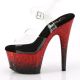 Chaussure à plateforme Pleaser ADORE-708SS Rouge, talon haut 17,8 cm, idéal pour les performances et le glamour.