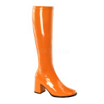 Botte orange talon carré