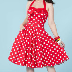 robe vintage a petit pois