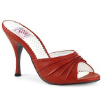 mules rouge bordeaux pinup