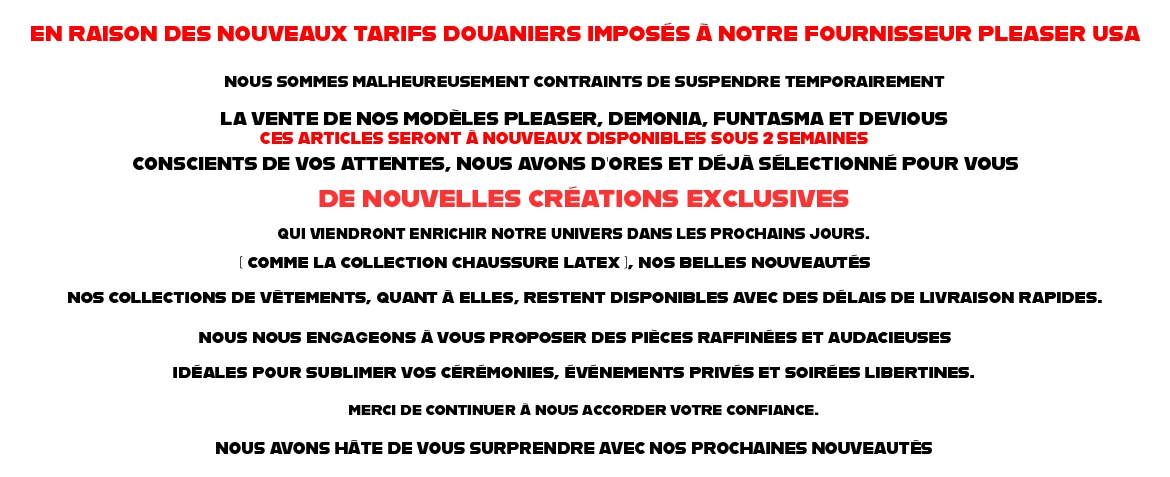 Information à notre clientèle